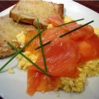 Scrambled Eggs with Smoked Salmon