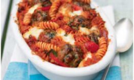 Meatball pasta bake-recipe